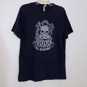 Next Level Apparel Black Skull Graphic Tee